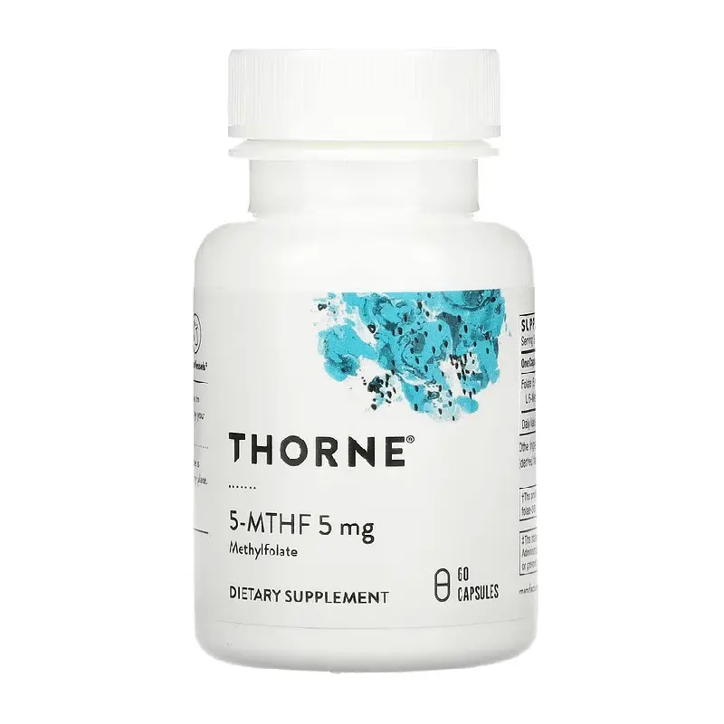 

Фолиевая кислота 5-МТГФ Thorne Research 5 мг, 60 капсул