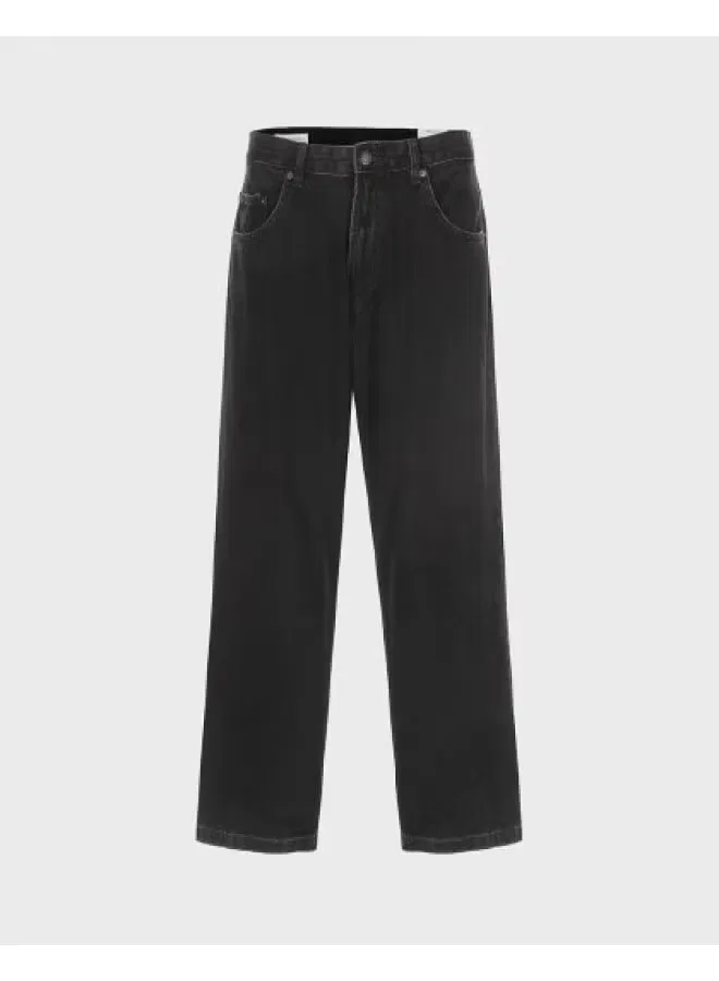 Джинсы классические универсальные Zara, черно-серый