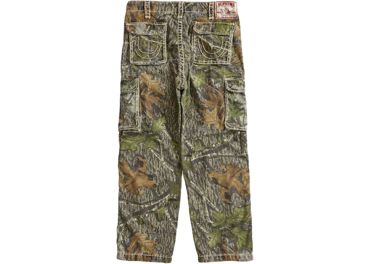 Мужские джинсовые карго-брюки Supreme True Religion Denim Cargo Pant, Mossy Oak Camo — фото 2