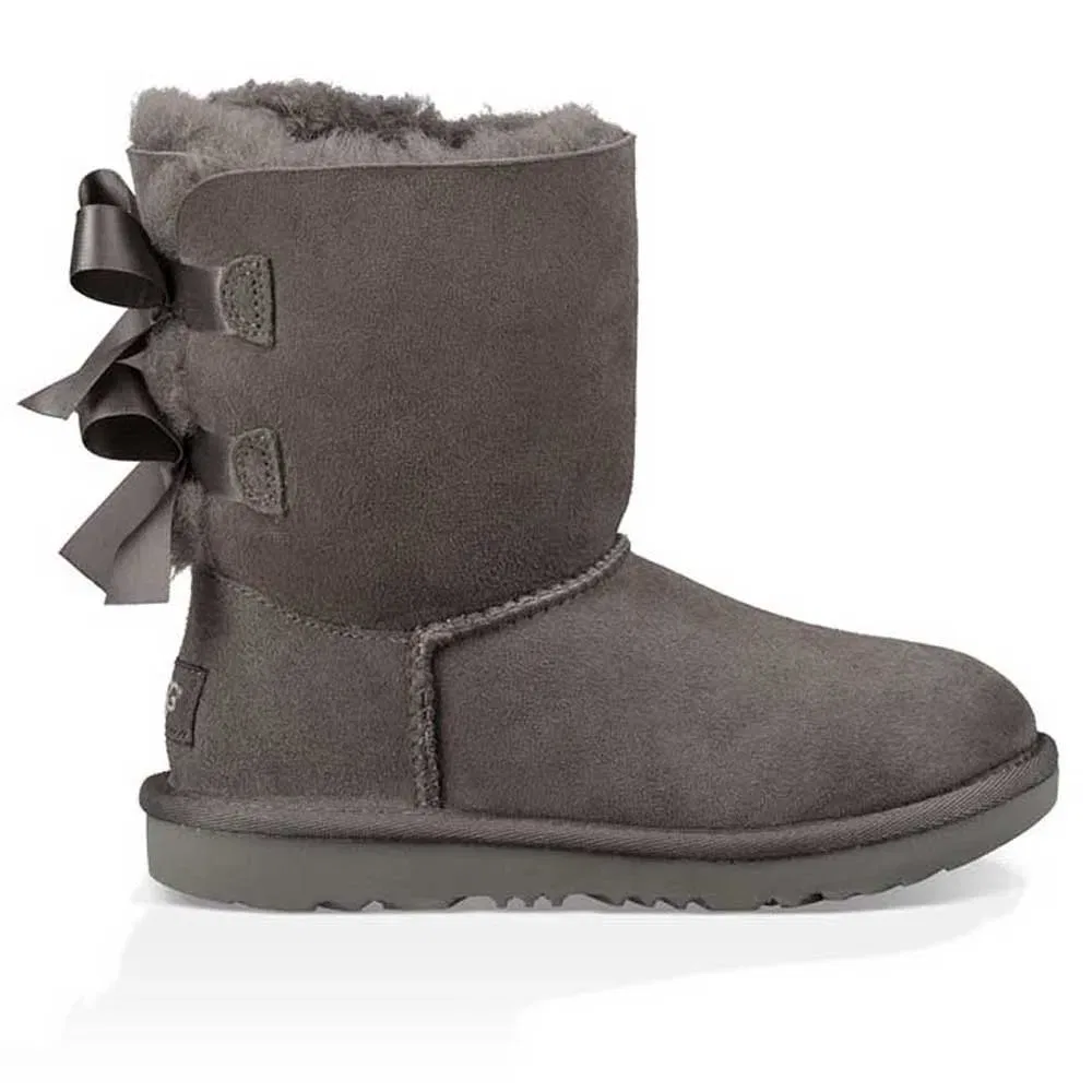Детские ботинки для девочек Ugg Bailey Bow II, Grey — фото 2