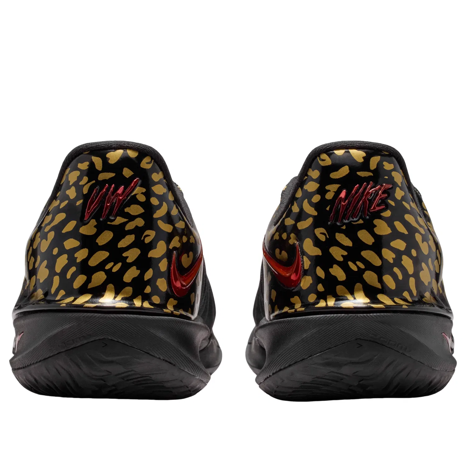 Детские кроссовки для баскетбола с принтом Nike x Victor Wembanyama Air Zoom GT Cut 4 Gold Panther, черный — фото 3