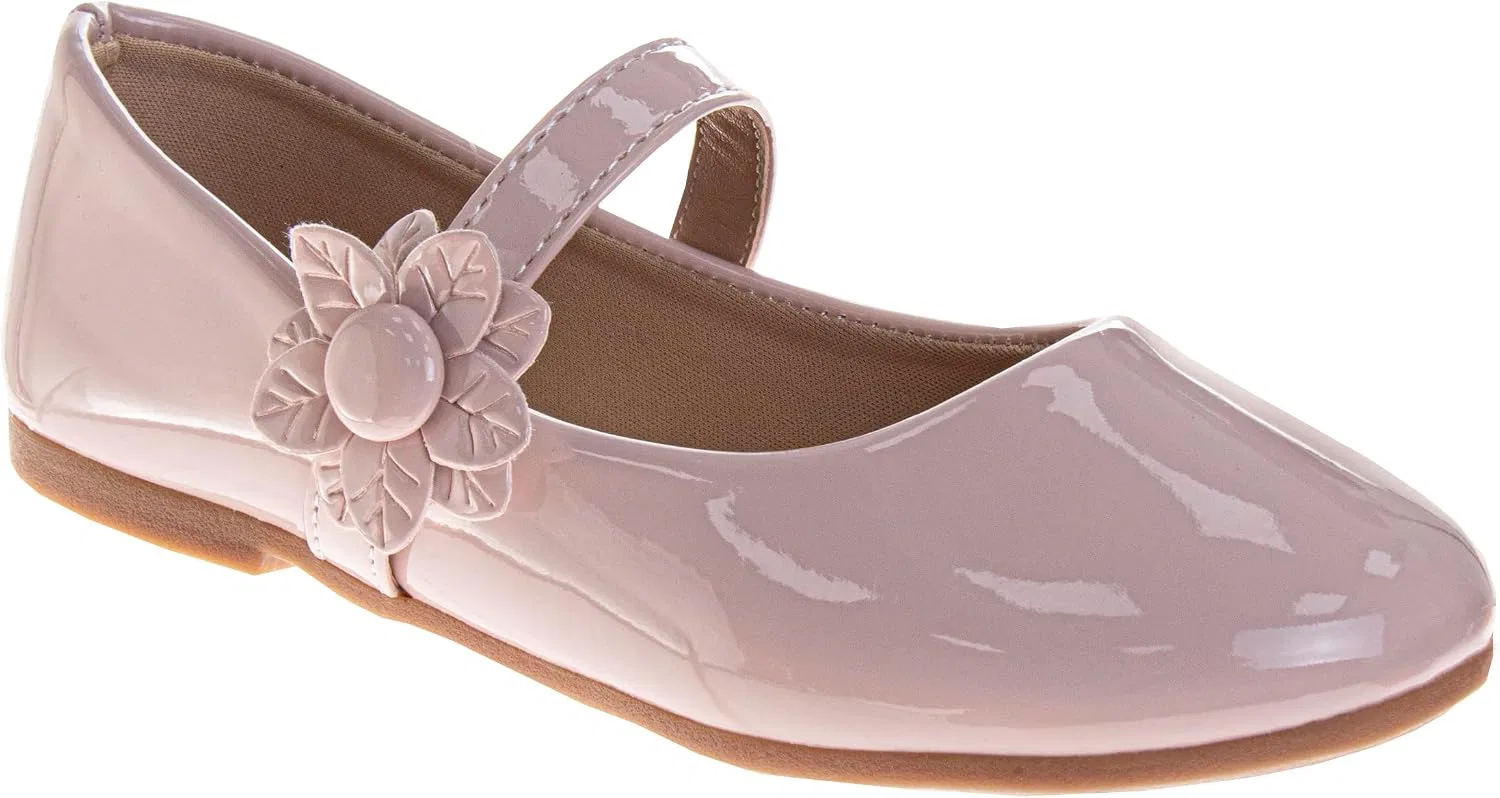 Детские балетки для девочек с блестками Josmo, Glossy Blush