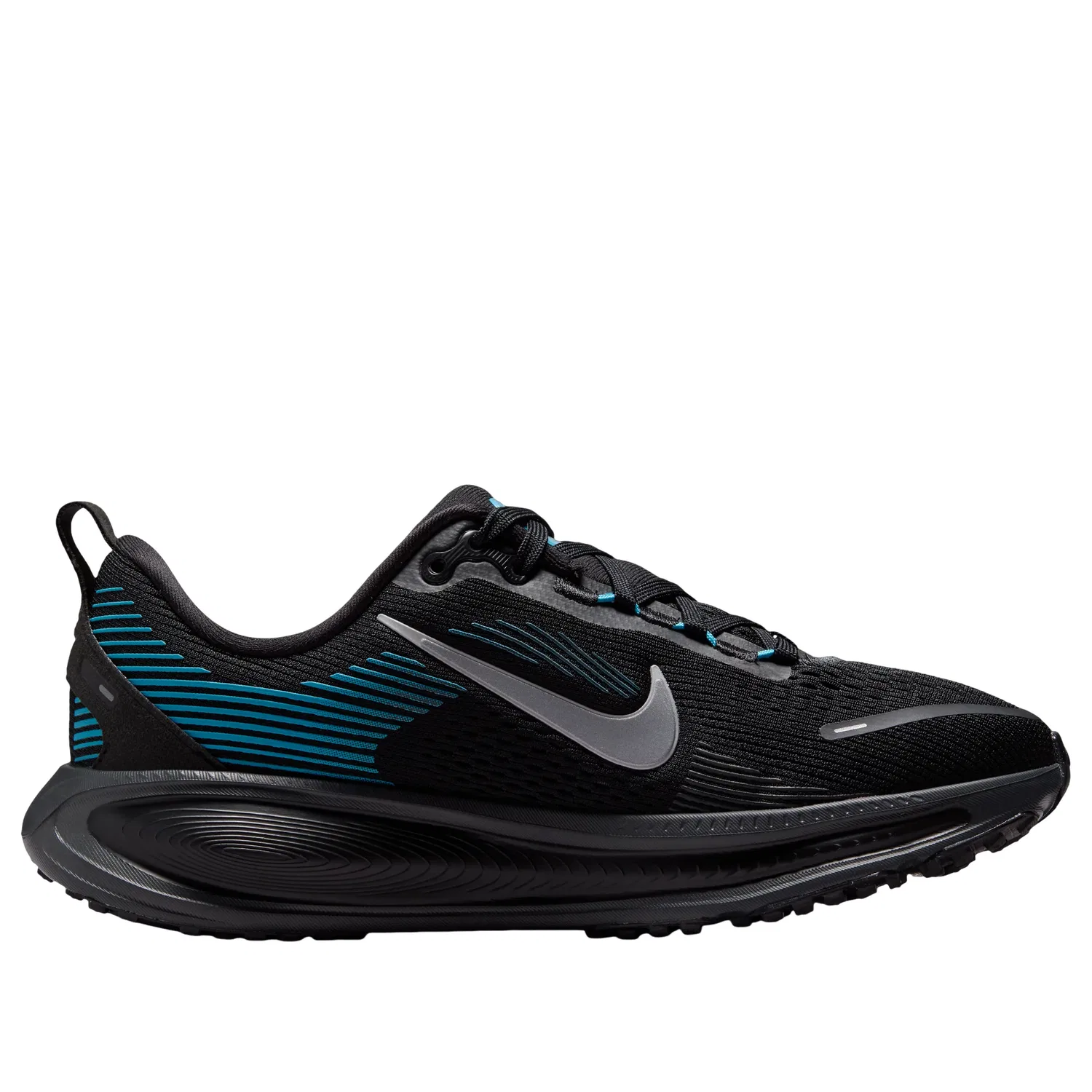 Детские кроссовки с сетчатым верхом Air Zoom Vomero 18 'Black Light Current Blue' Nike, Black/Light Current Blue — фото 2