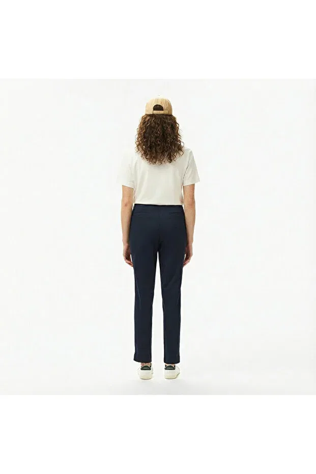 Брюки женские Lacoste 166, классические, темно-синие — фото 3