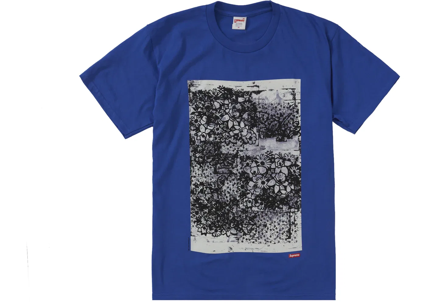 Мужская футболка с принтом Supreme Christopher Wool 1995 Tee, Royal