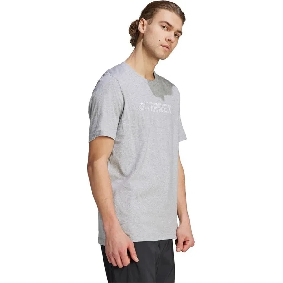 Футболка с длинным рукавом TX Logo Tee adidas, Серый — фото 4