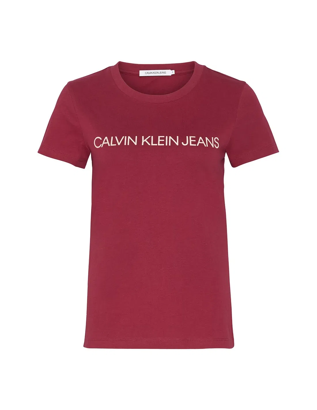 Женская футболка с логотипом Calvin Klein, Maroon