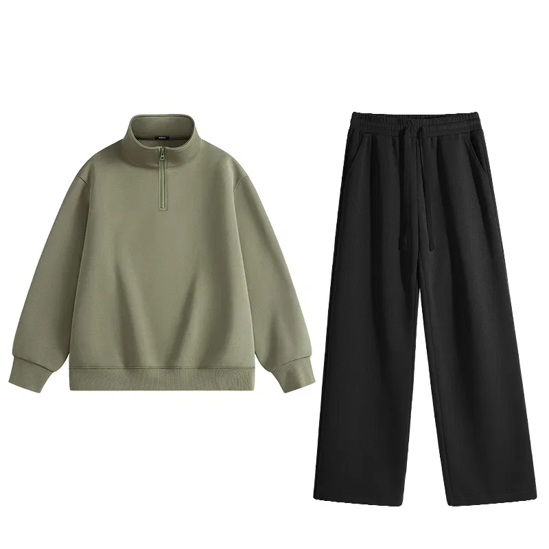 Детский комплект спортивной одежды Miniso, 2 шт, Gray Pea Green+Black