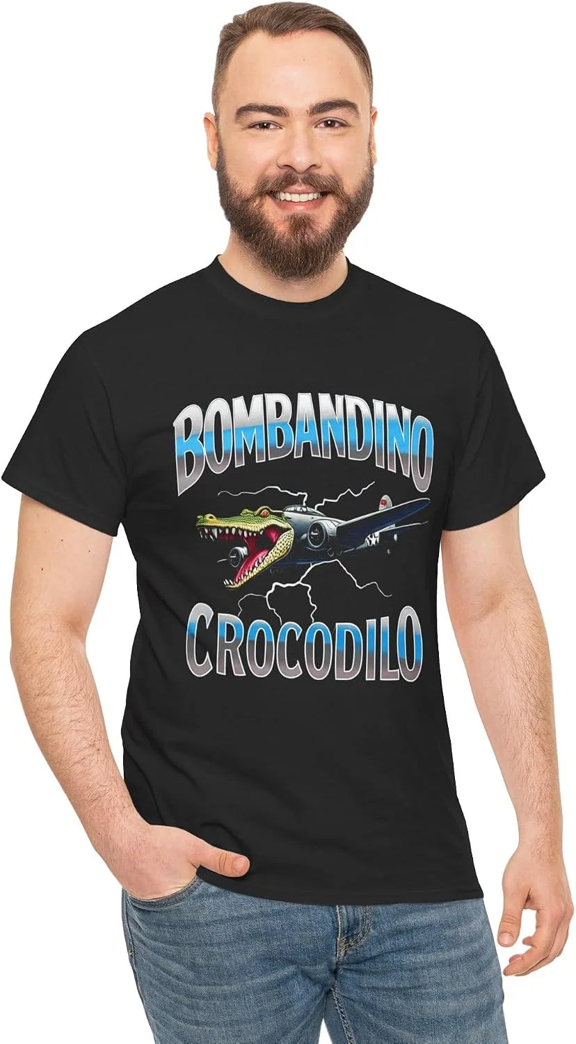 Футболка с принтом Bombandino Crocodilo, чёрный — фото 2