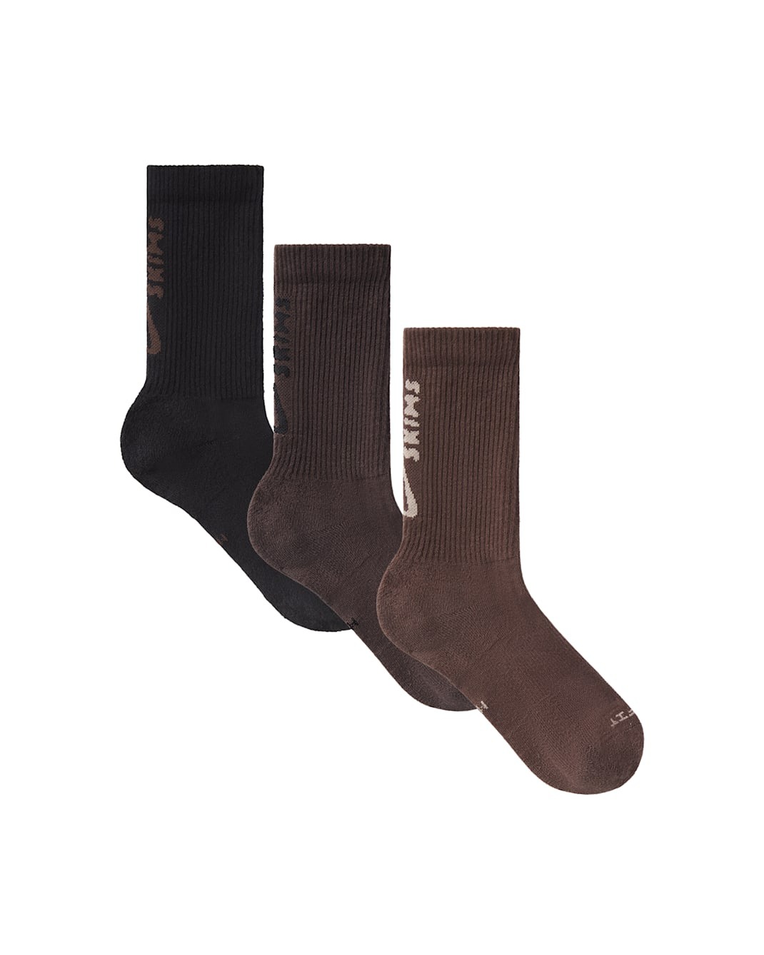 

Носки Nike x SKIMS Women's Dri-FIT Crew, 3 штуки, коричневый/темно-коричневый/черный, Разноцветный, Носки Nike x SKIMS Women's Dri-FIT Crew, 3 штуки, коричневый/темно-коричневый/черный