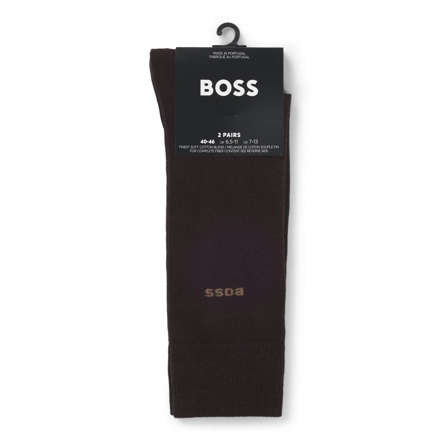Мужские носки бизнес-класса 2 шт. BOSS, Dark Brown — фото 3