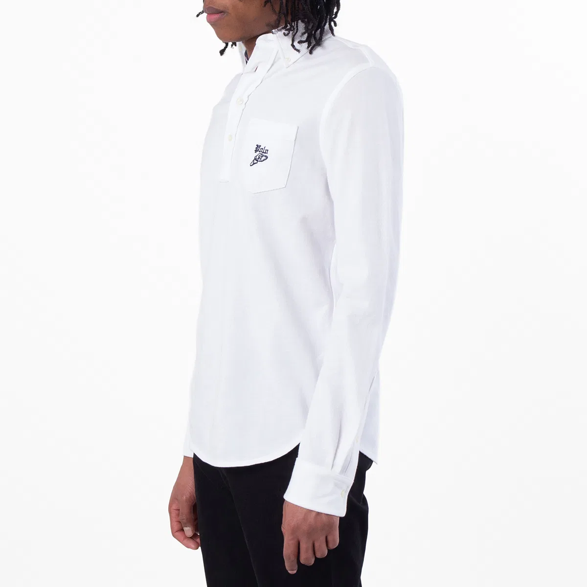 Поло Knit Oxford Mesh Polo Shirt Polo Ralph Lauren, White — фото 4