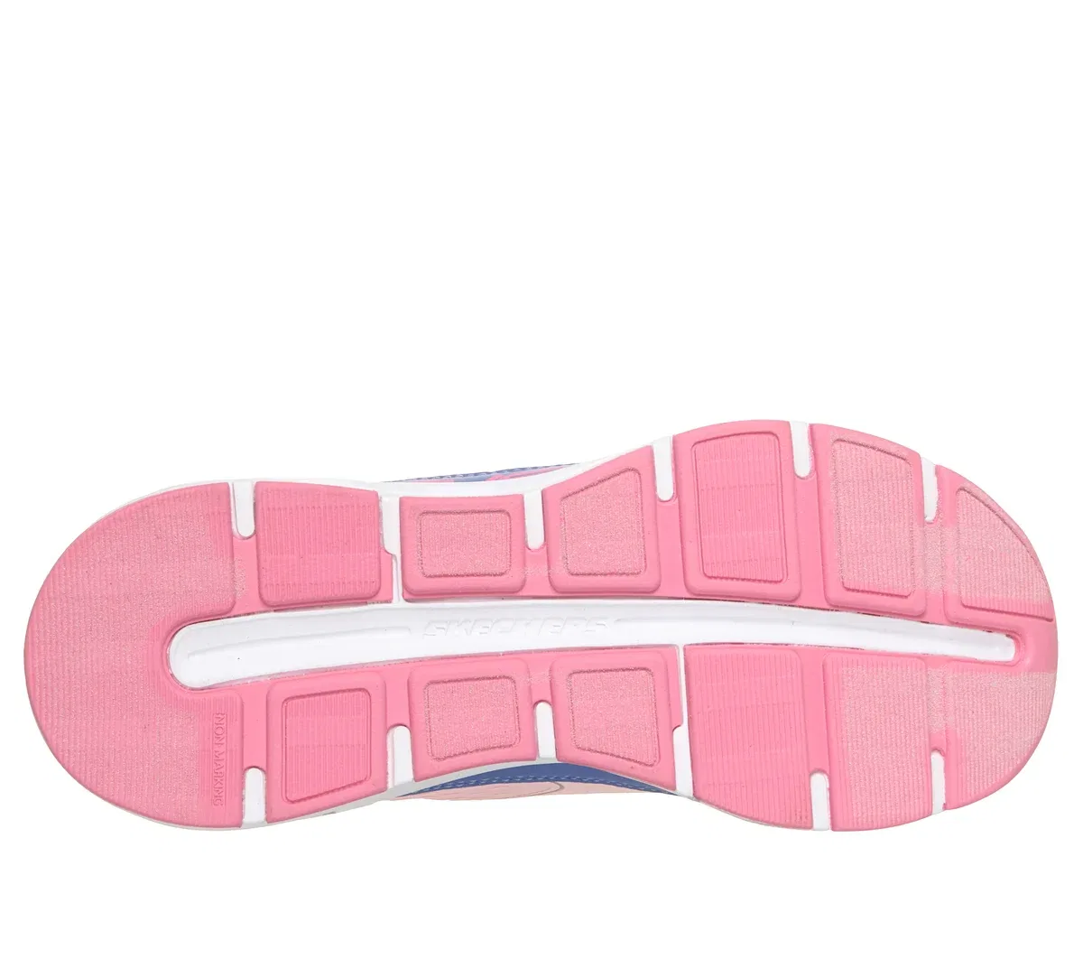 Детские слипоны Glide-Step - Vista Lane Skechers, розовый/синий — фото 3