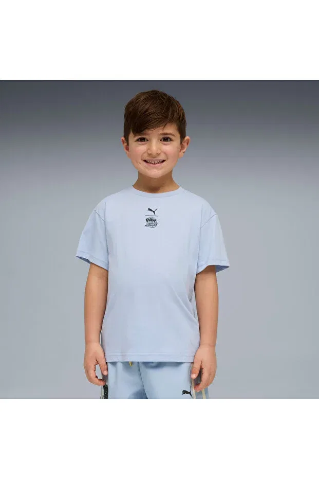 Детская футболка для девочек с принтом X paw patrol children's blue t-shirt Puma, Blue