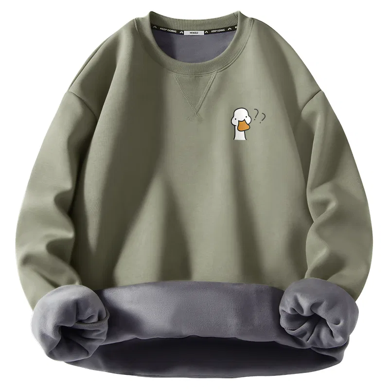 Детское свитшот с круглым вырезом MINISO, Gray Pea Green