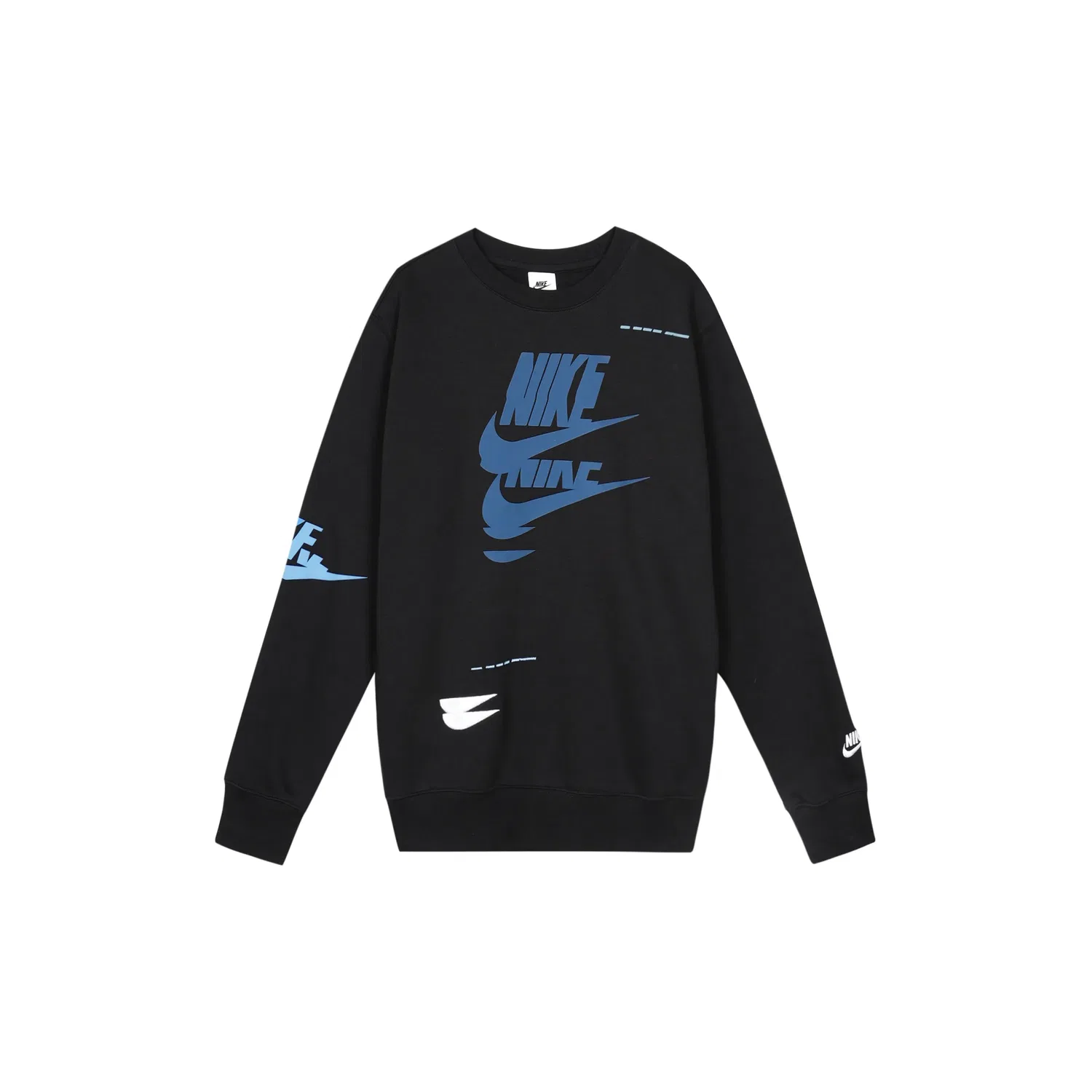 Мужской спортивный комплект из свитшота и брюк Nike Letter Logo, Black — фото 3