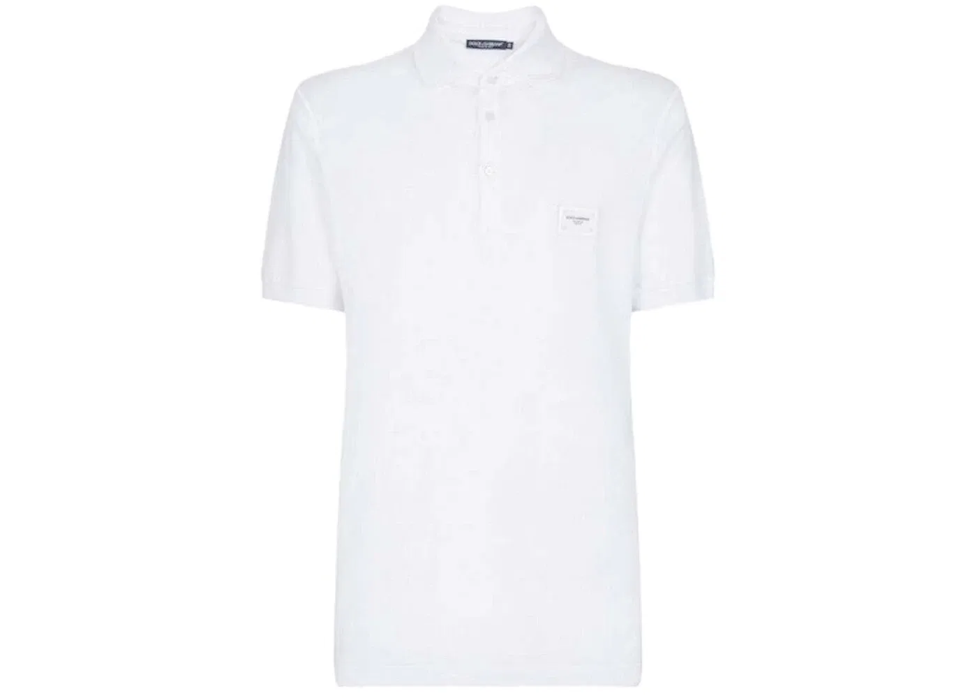 Мужское поло с воротником Dolce & Gabbana Polo Shirt, White