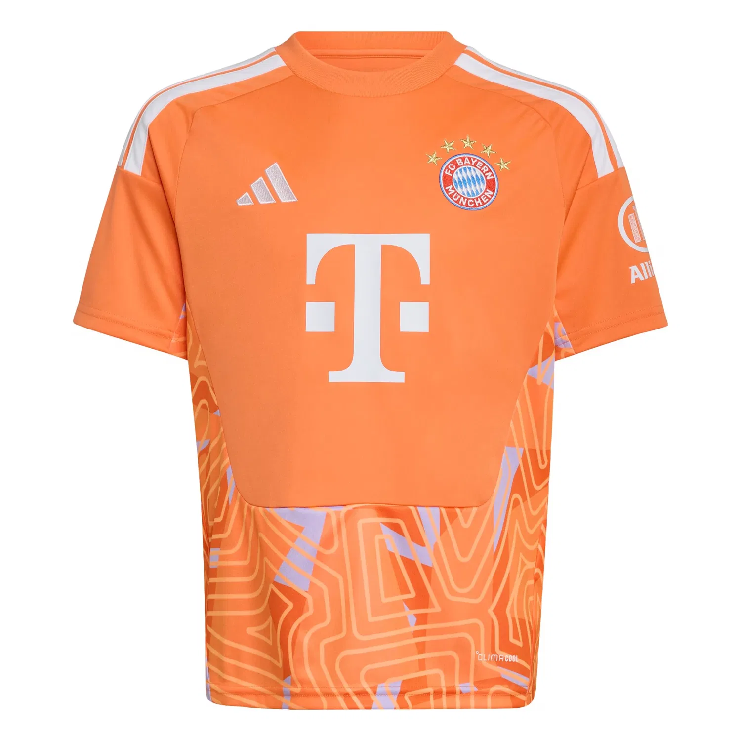 Футболка Adidas Performance Shirt FC Bayern München 26/27 оранжевого и светло-оранжевого цвета