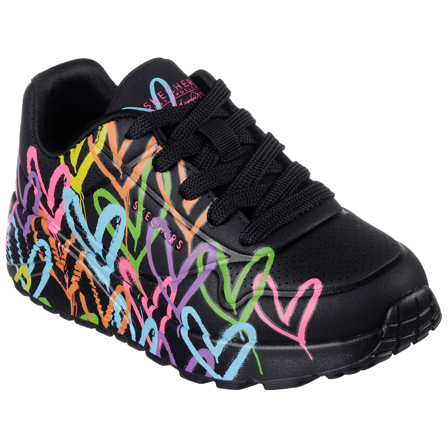Детские кроссовки на платформе Skechers x JGoldcrown Uno Lite, Black/Multi