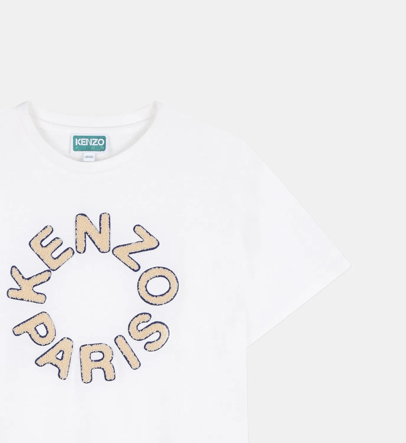 Футболка с короткими рукавами Kenzo Kids, белый — фото 3