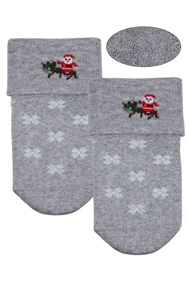 Детские носки с принтом Santa Claus Towel Bross, Asorti — фото 4