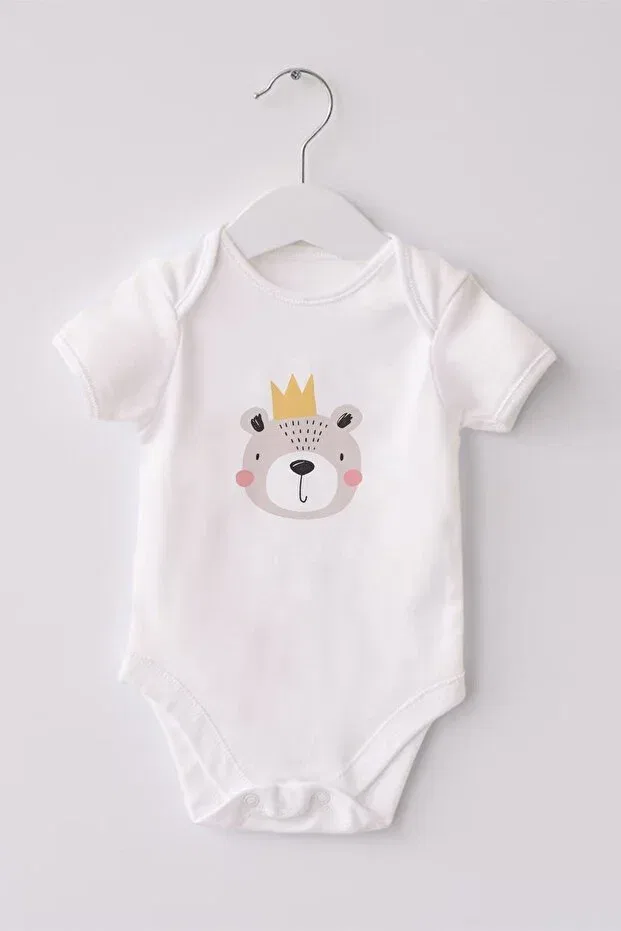 Детское боди с принтом Lilabio, White — фото 3