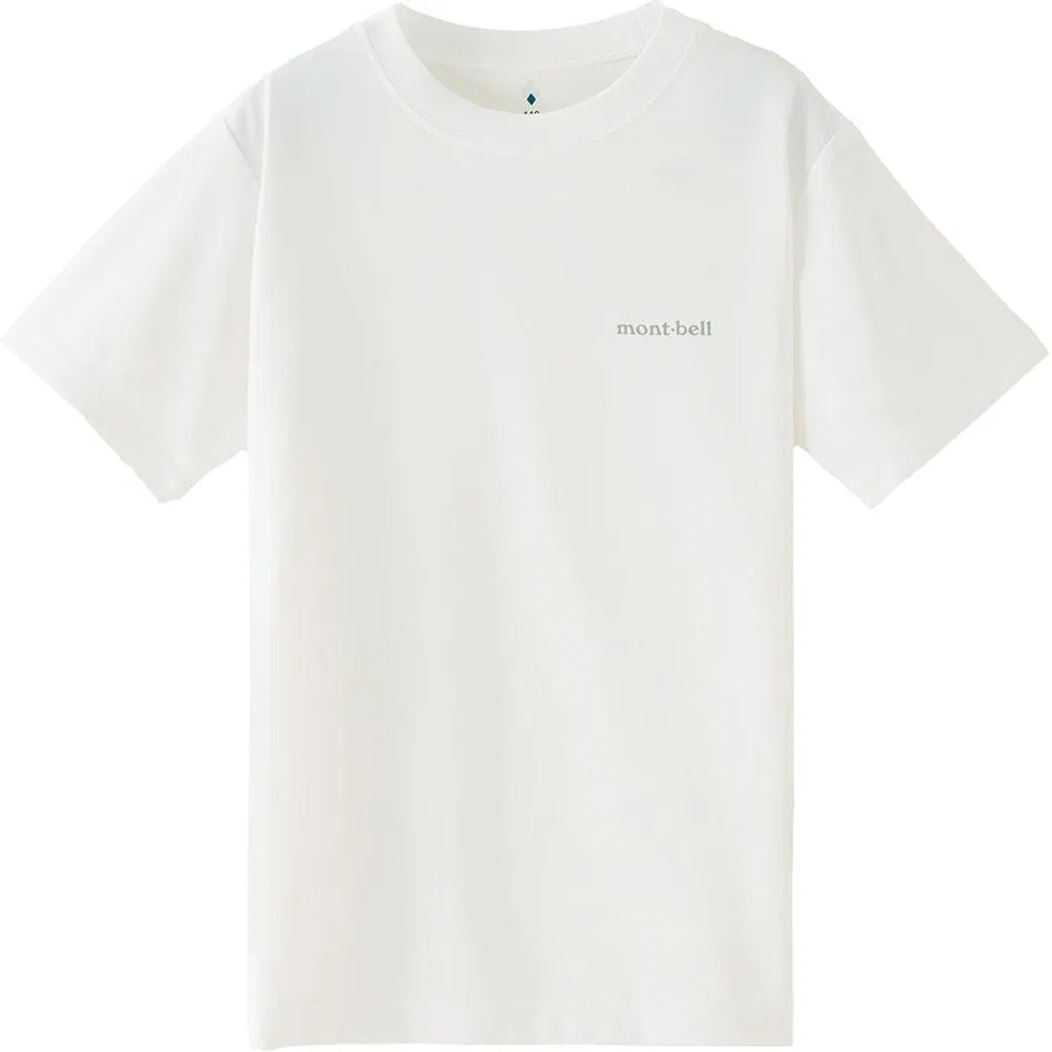 Футболка детская с круглым вырезом MONTBELL, White