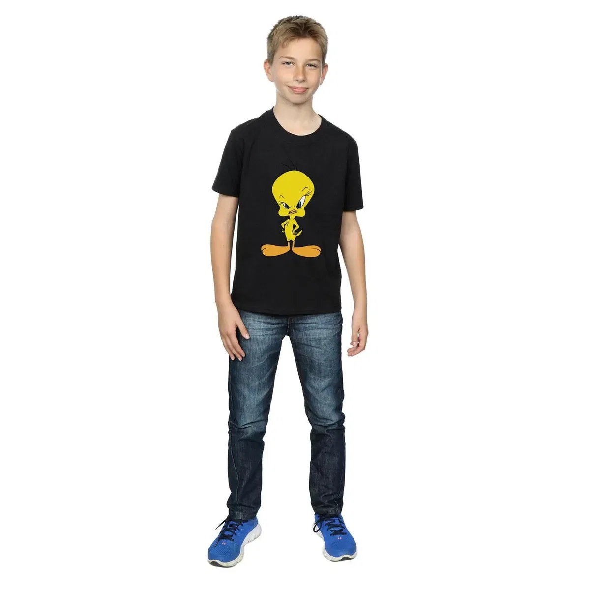 Футболка с принтом Angry Tweety Looney Tunes, Black — фото 4