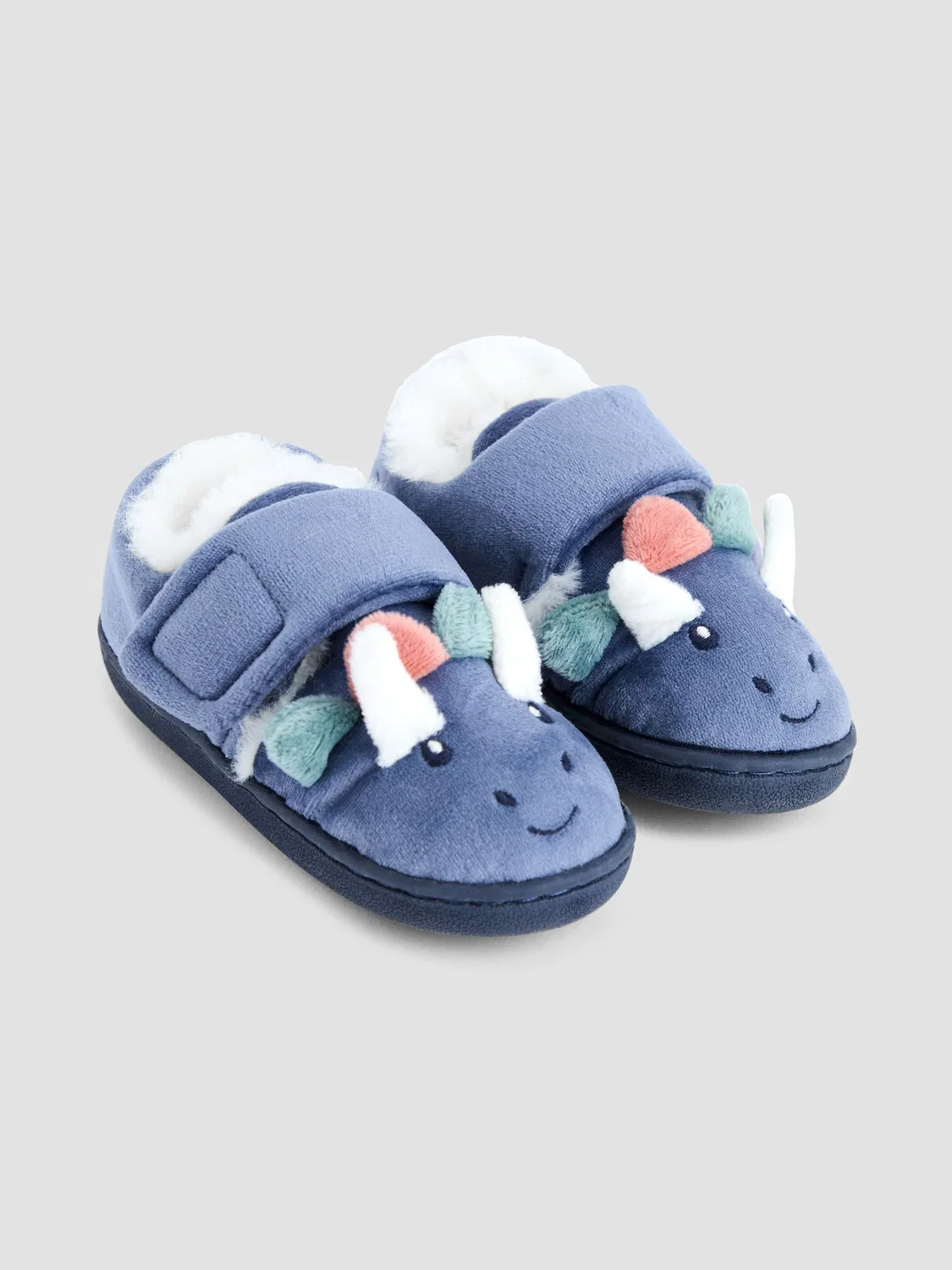 Тапочки-динозавры Stegosaurus Slipper Shoes, JoJo Maman Bébé, синий