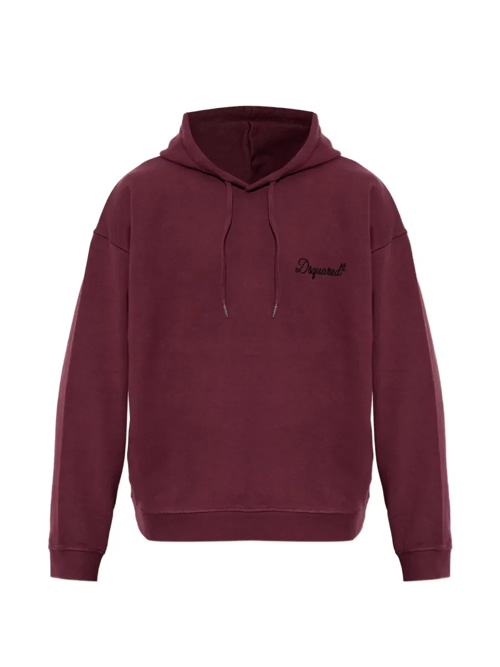 Худи с вышитым логотипом и шнурком Dsquared2, красный