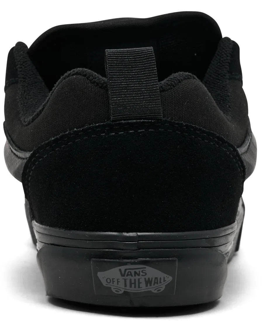 Кеды Vans Knu Skool, Suede Canvas Triple Black — фото 3