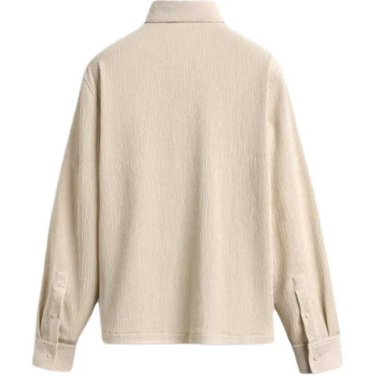 Мужская рубашка с лацканами Mixed Beige Color ZARA, Mixed Beige Color — фото 3