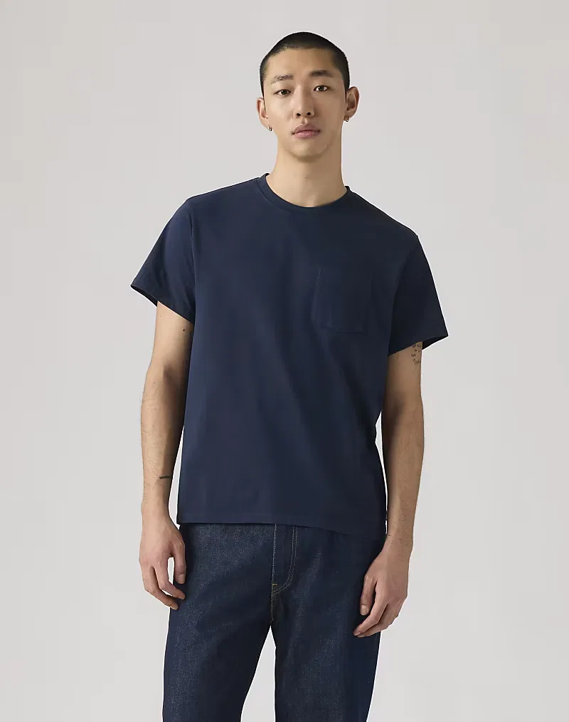 Футболка Levi's Essential с карманом, синяя