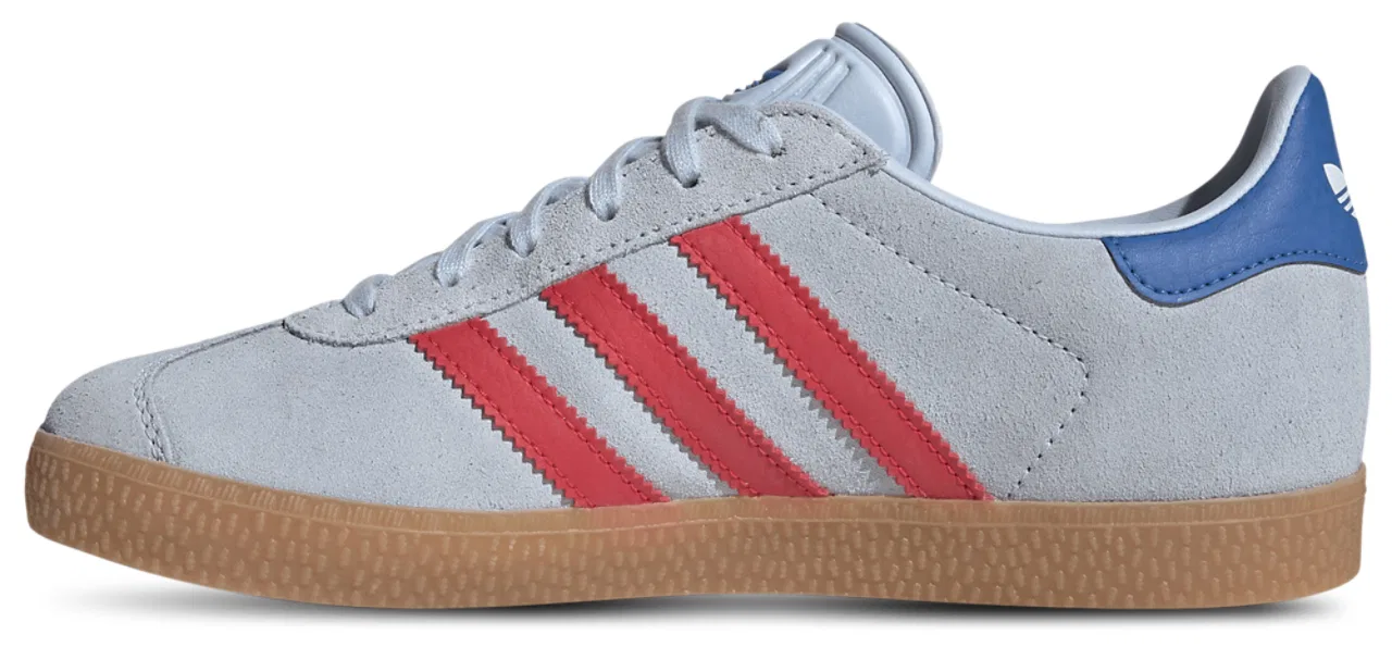 Кроссовки для мальчиков Gazelle Adidas, цвет Crystal Sky/Semi Lucid Red/Bluebird — фото 2