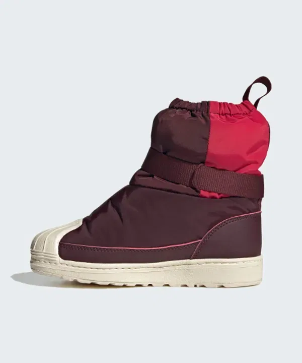 Ботинки зимние Superstar 360 Winterize Kids, Adidas Kids, бордовый — фото 2