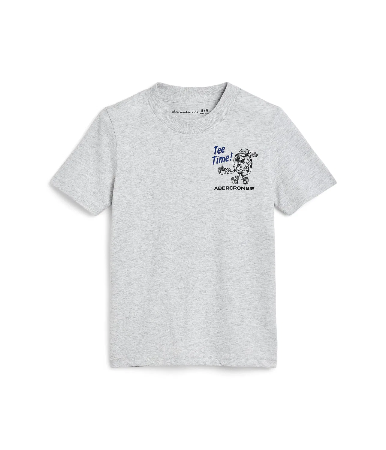 Футболка Tee Time Tee (для больших детей) Abercrombie Kids, ANF Light Grey Heather