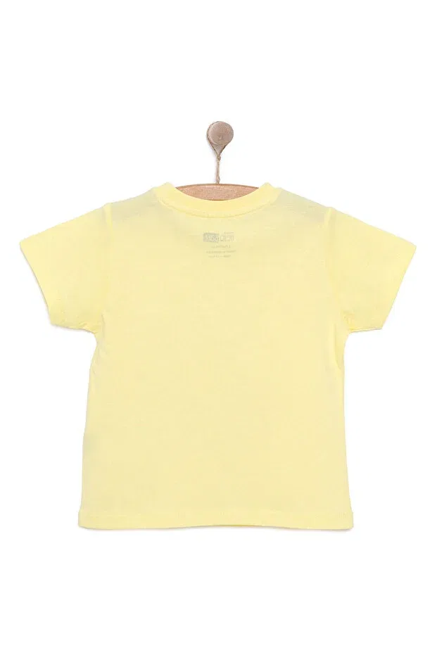 Детская футболка для мальчиков с принтом Hellobaby Basic Ebebek Hello Baby, Yellow — фото 2