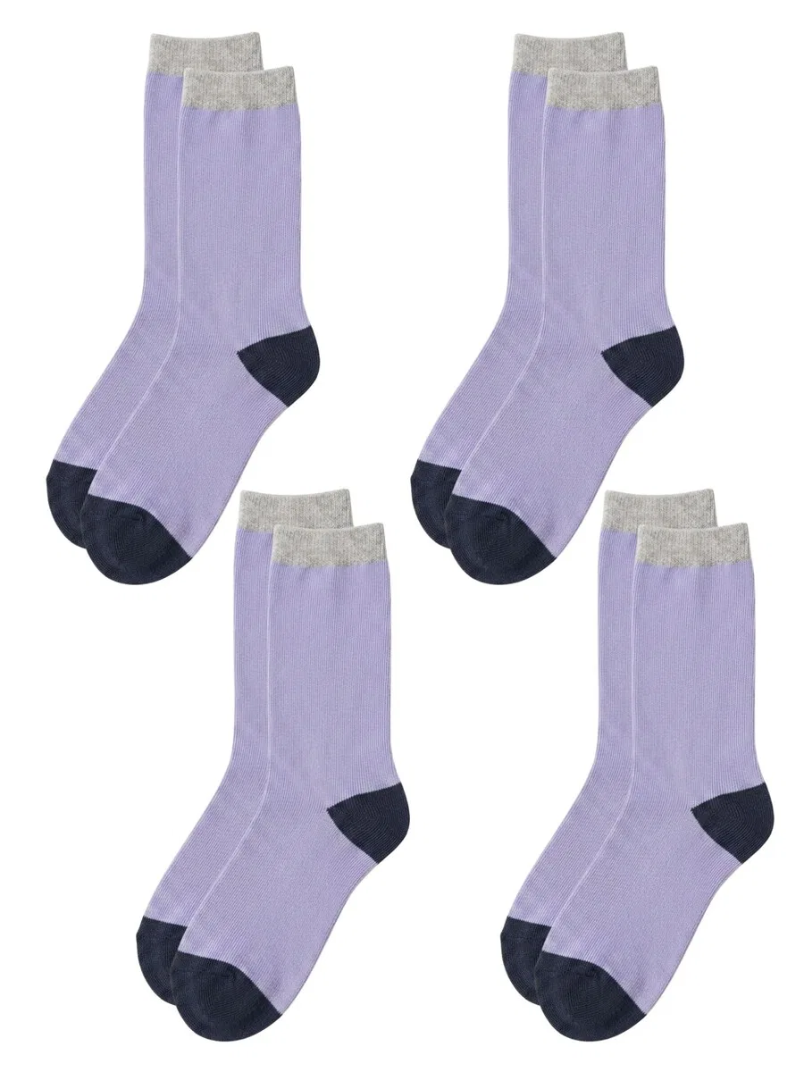 Носки Albero Natur «Bio-Baumwoll-Kindersocken-4er Pack» цвета лаванды