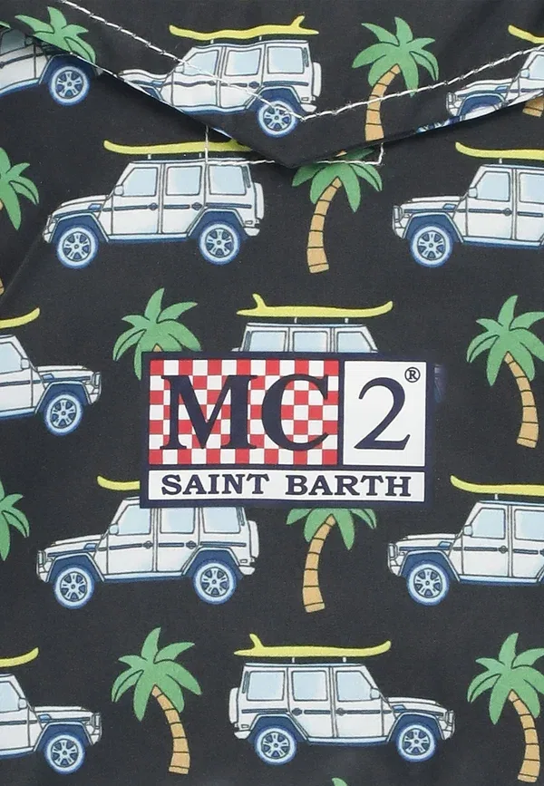 Шорты с принтом Costume jean Mc2 Saint Barth, черный — фото 3