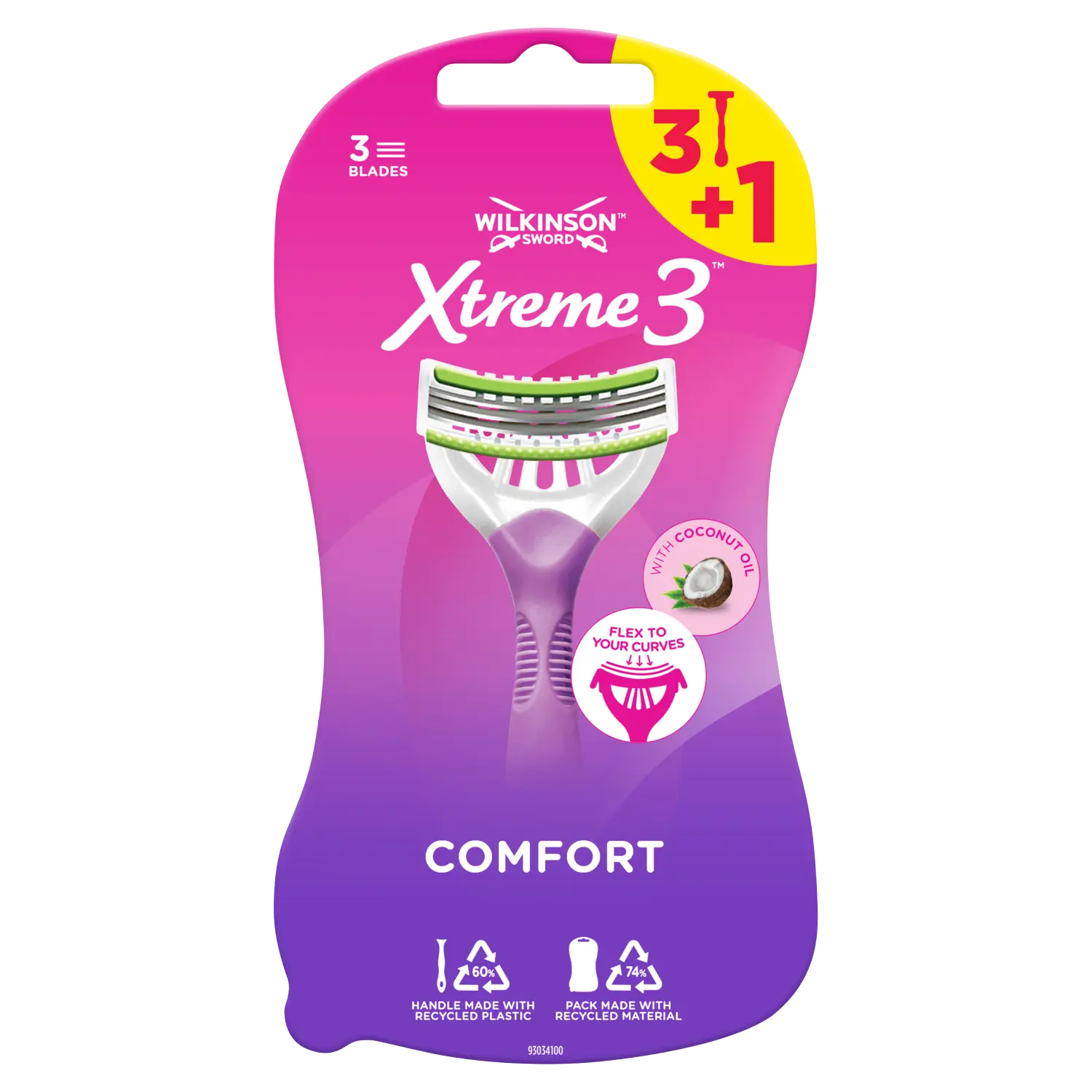 

Wilkinson Sword Xtreme3 Beauty одноразовые бритвы женские, 4 шт.
