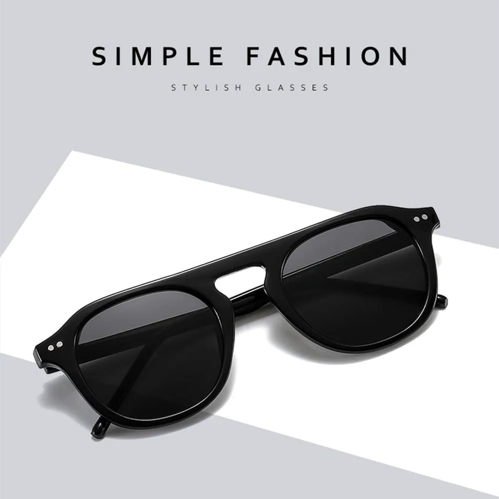 

Солнцезащитные очки круглой формы для женщин 2027 года, винтажные классические линзы, модные солнцезащитные очки для женщин, стильные очки MTZJH, Black Tea