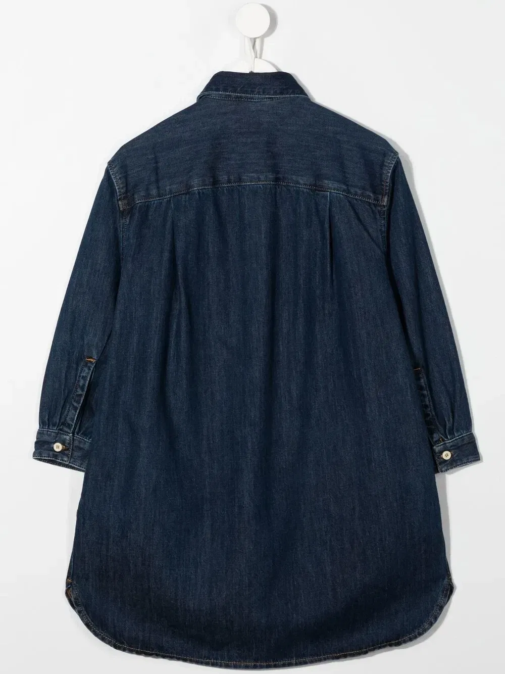 Джинсовое платье на пуговицах Diesel Kids, синий — фото 2