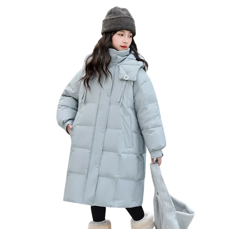 Детский пуховик с капюшоном Lanza, Ice Blue