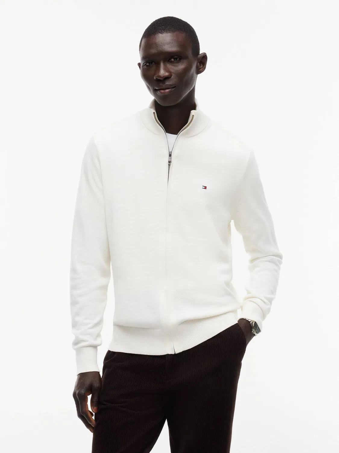 Свитер с молнией Tommy Hilfiger, Bianco