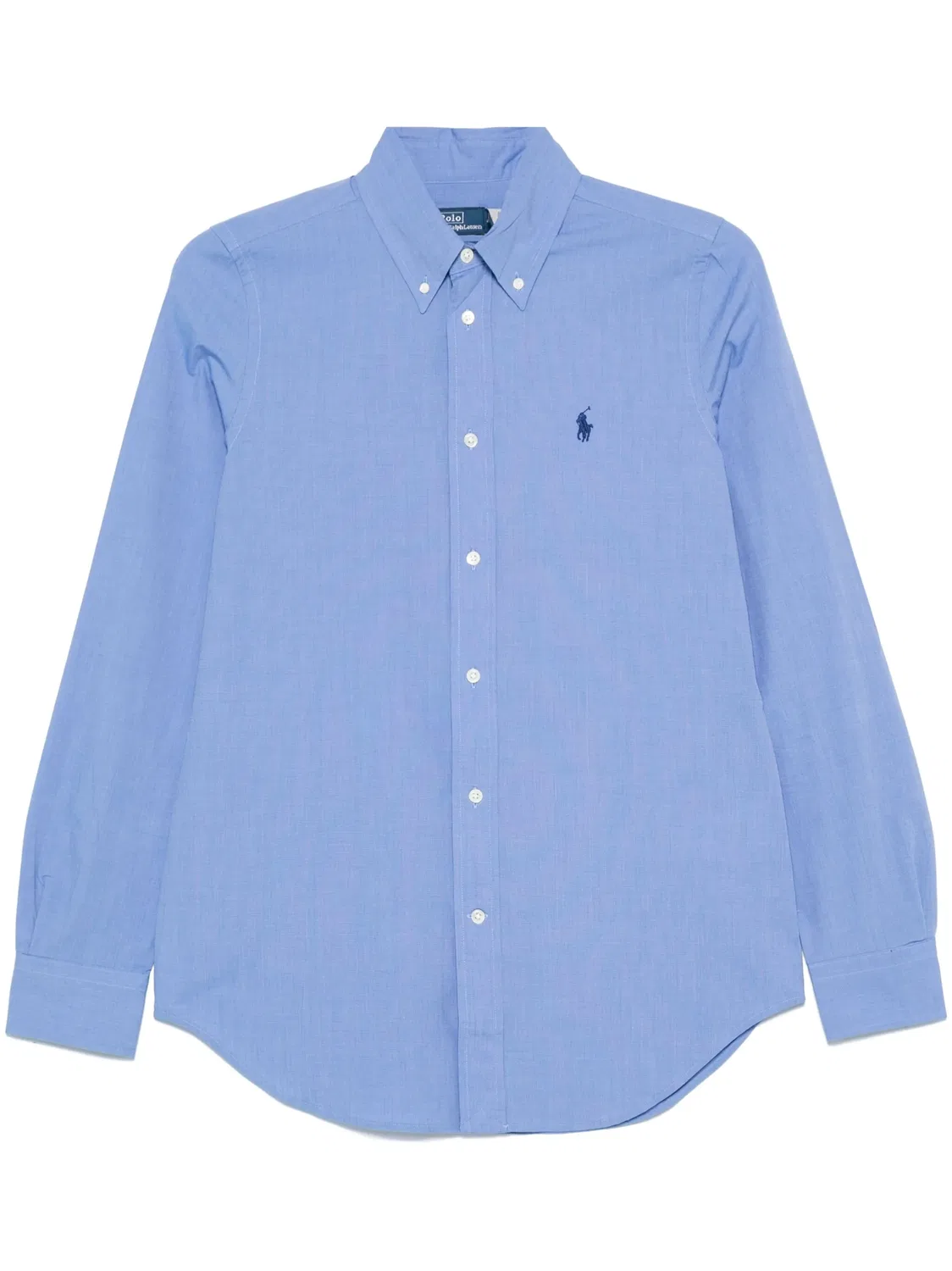 Рубашка с вышивкой Pony Polo Ralph Lauren, голубой