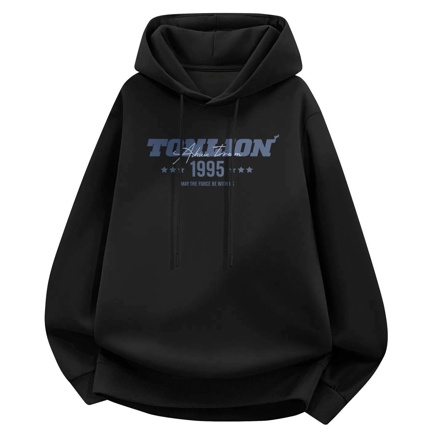 Детское худи на молнии с капюшоном Tonlion, Wine Red Ta Light Blue Dream — фото 4