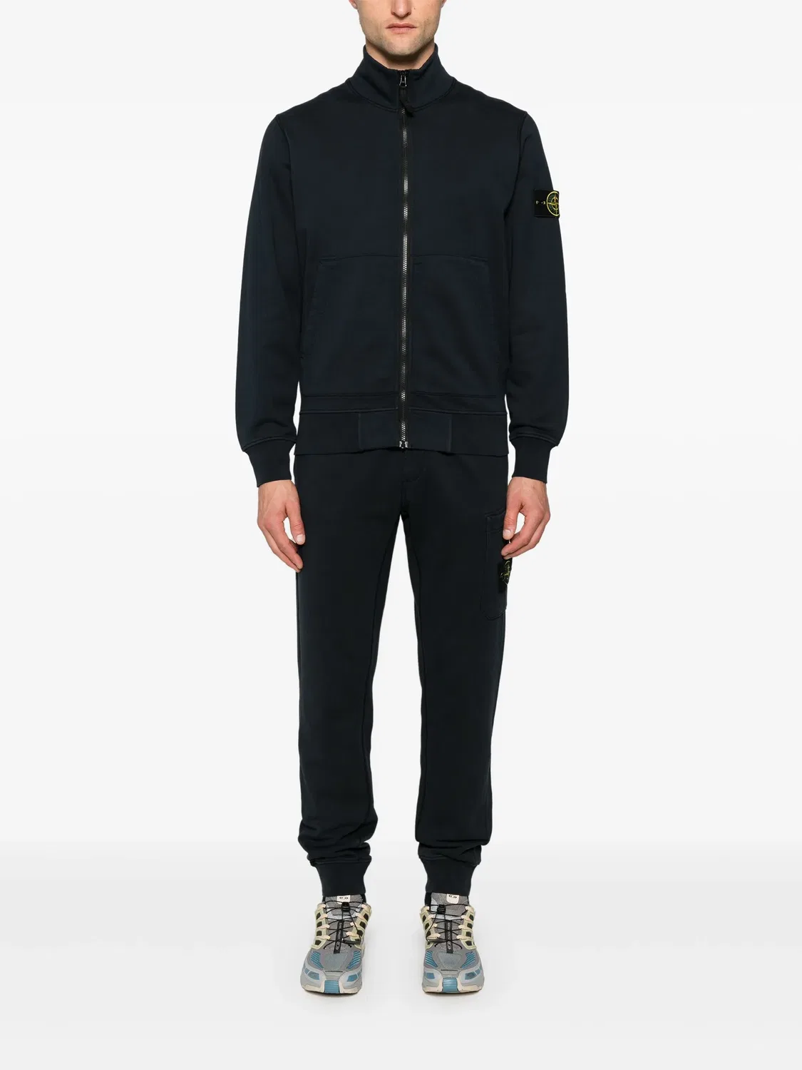Штаны с узким кроем Compass-Badge Stone Island, темно-синий — фото 4