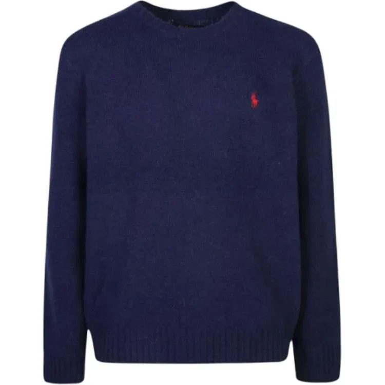 Мужской свитер с круглым вырезом, умеренный прямой крой, Polo Ralph Lauren, Blue