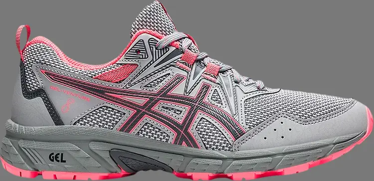 

Кроссовки wmns gel venture 8 'piedmont grey blazing coral' Asics, серый