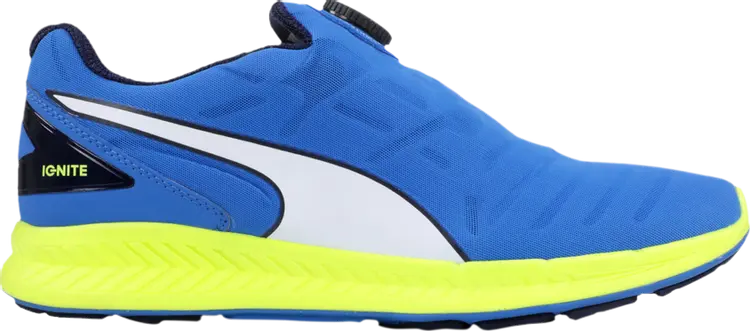 

Кроссовки Puma Ignite Disc Electric Blue Safety Yellow, синий